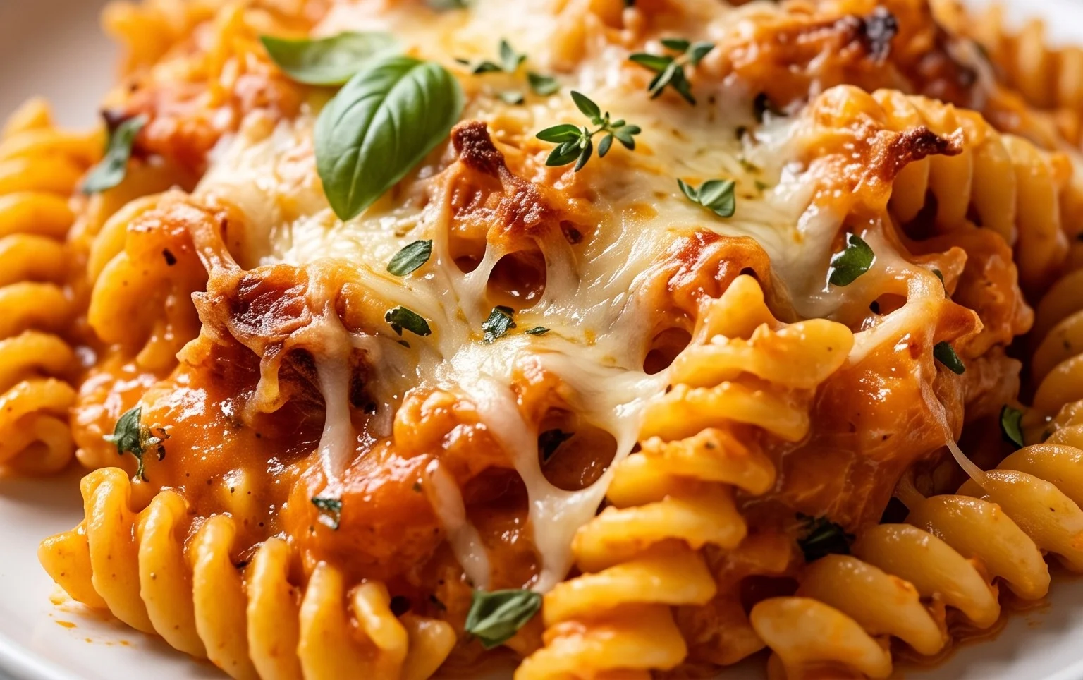 Pasta Bake with Pumpkin Tomato Sauce