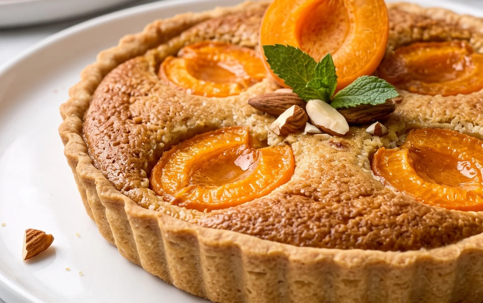Vegan Apricot Frangipane Tart